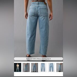 American Eagle Stretch Barrel Leg Jeans